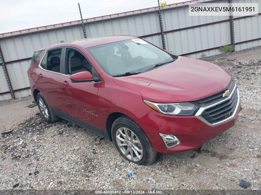 2021 Chevrolet Equinox Lt VIN: 2GNAXKEV5M6161951 Lot: 40330412