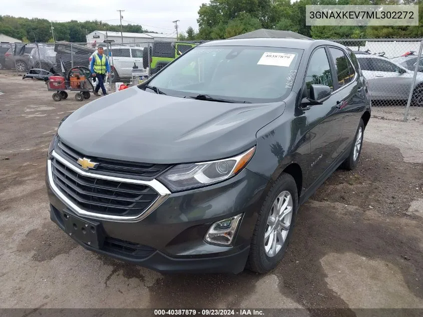 3GNAXKEV7ML302272 2021 Chevrolet Equinox Fwd Lt