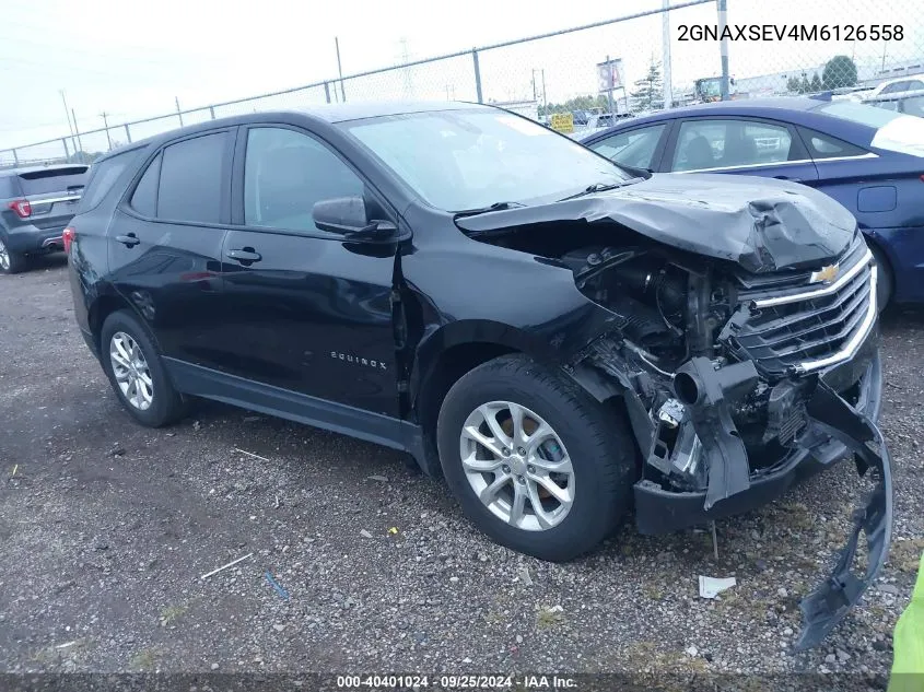 2021 Chevrolet Equinox Awd Ls VIN: 2GNAXSEV4M6126558 Lot: 40401024