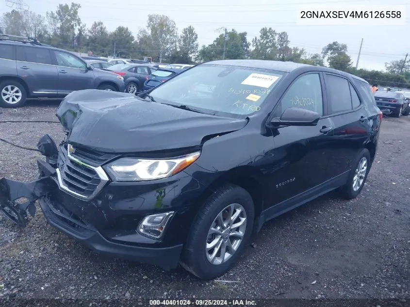 2021 Chevrolet Equinox Awd Ls VIN: 2GNAXSEV4M6126558 Lot: 40401024