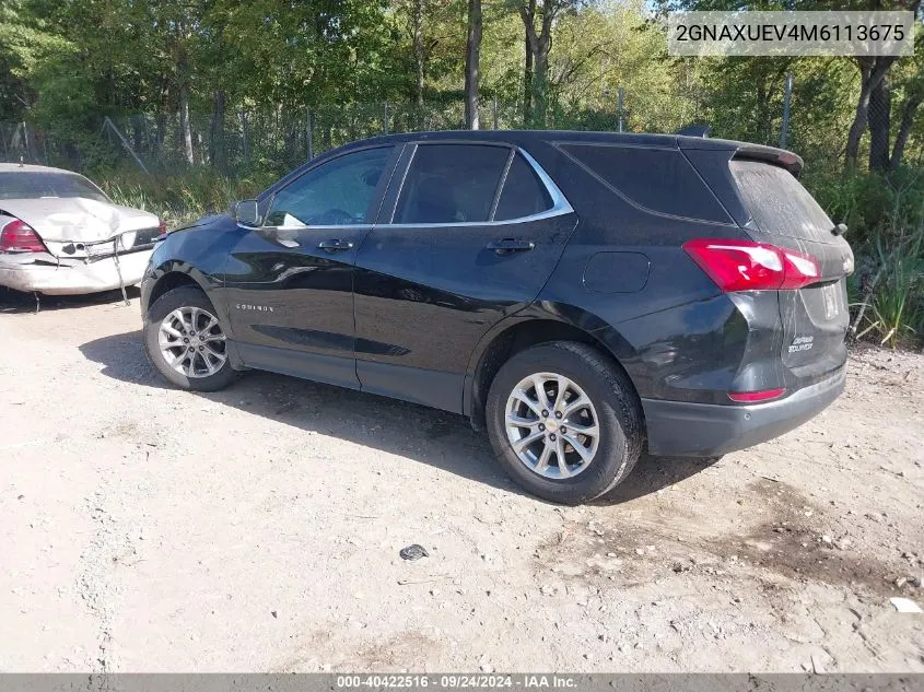 2021 Chevrolet Equinox Awd Lt VIN: 2GNAXUEV4M6113675 Lot: 40422516