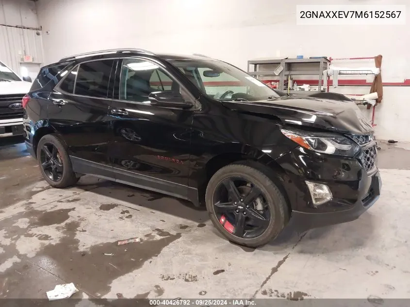 2GNAXXEV7M6152567 2021 Chevrolet Equinox Awd Premier