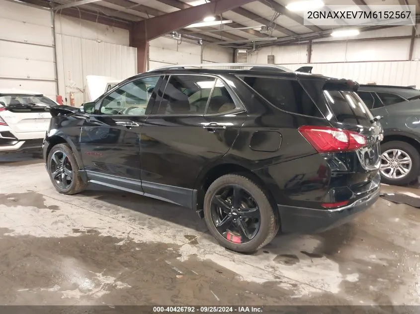 2021 Chevrolet Equinox Awd Premier VIN: 2GNAXXEV7M6152567 Lot: 40426792