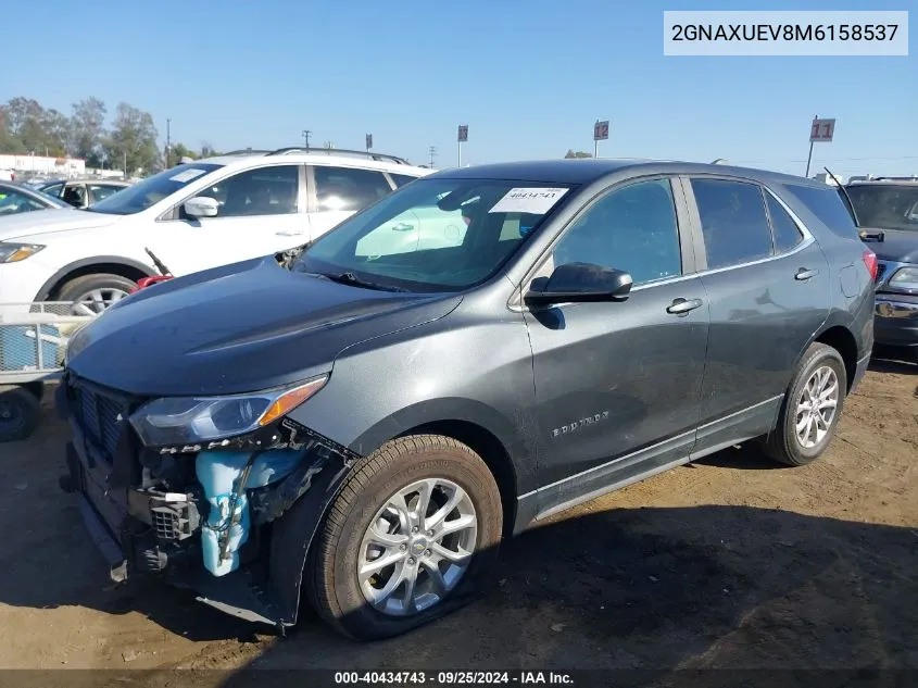 2GNAXUEV8M6158537 2021 Chevrolet Equinox Awd Lt