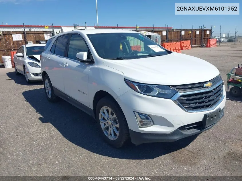 2021 Chevrolet Equinox Awd Lt VIN: 2GNAXUEVXM6101952 Lot: 40443714