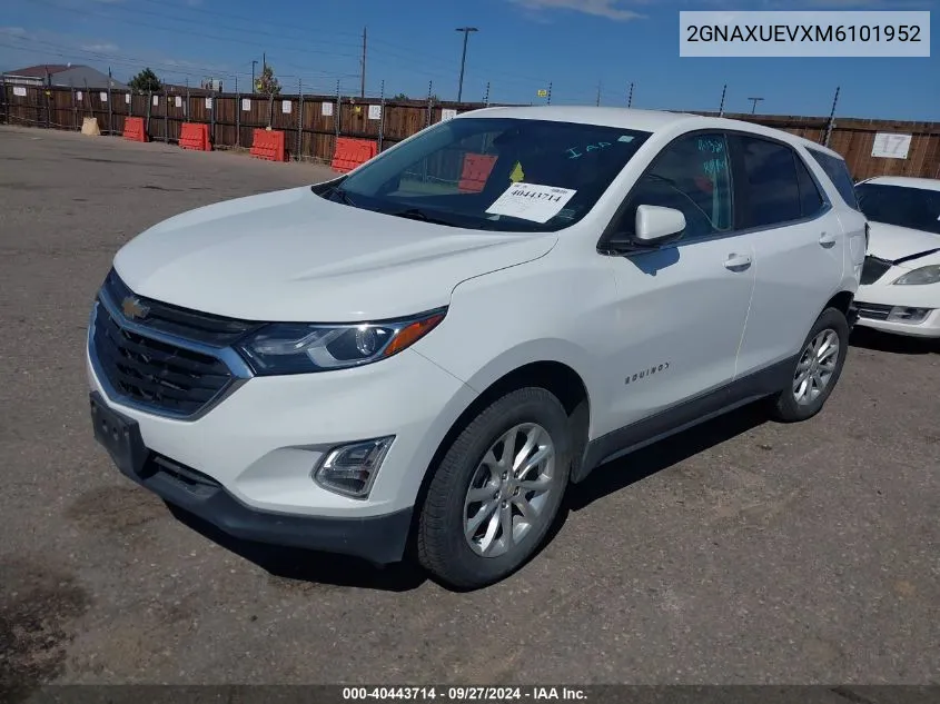 2021 Chevrolet Equinox Awd Lt VIN: 2GNAXUEVXM6101952 Lot: 40443714