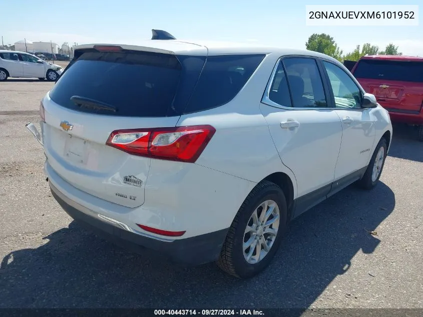 2021 Chevrolet Equinox Awd Lt VIN: 2GNAXUEVXM6101952 Lot: 40443714