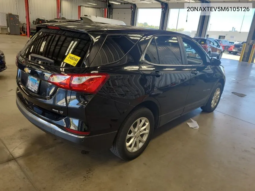 2021 Chevrolet Equinox Lt VIN: 2GNAXTEV5M6105126 Lot: 40446417