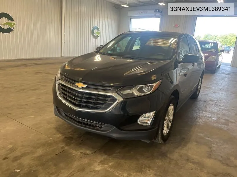 2021 Chevrolet Equinox Lt VIN: 3GNAXJEV3ML389341 Lot: 40454395