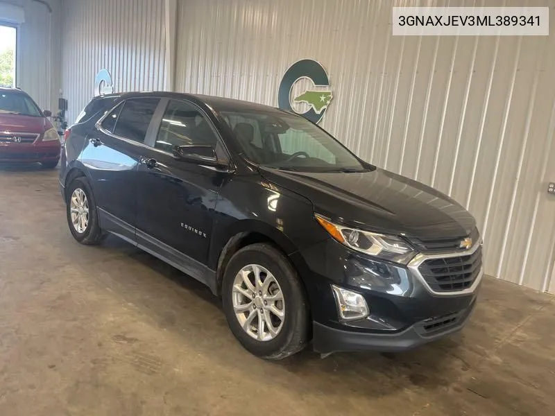 2021 Chevrolet Equinox Lt VIN: 3GNAXJEV3ML389341 Lot: 40454395