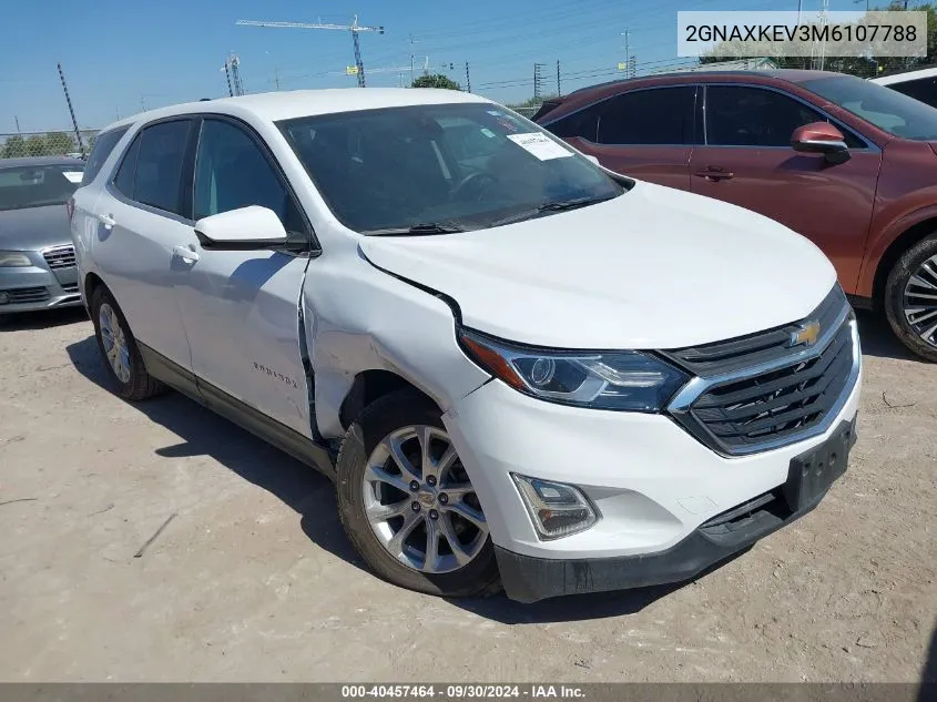 2021 Chevrolet Equinox Fwd Lt VIN: 2GNAXKEV3M6107788 Lot: 40457464