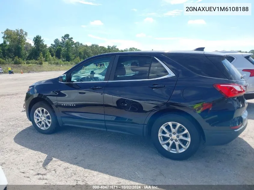 2021 Chevrolet Equinox Lt VIN: 2GNAXUEV1M6108188 Lot: 40471671