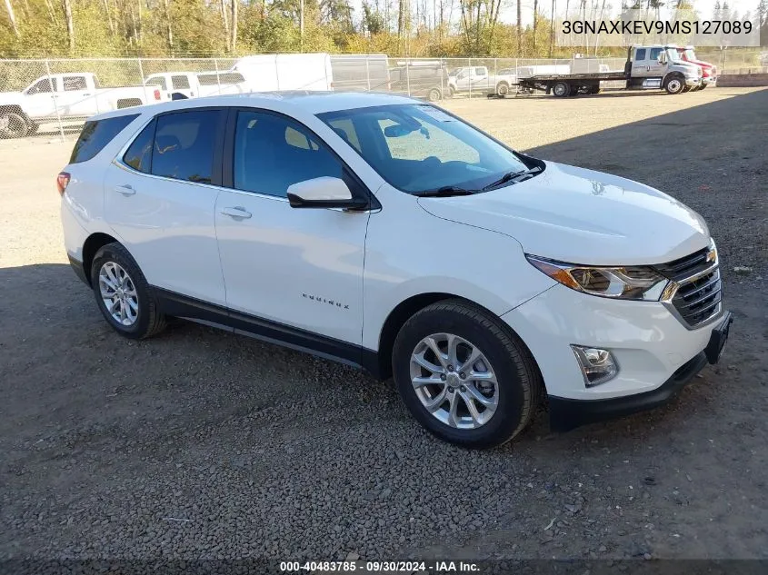 2021 Chevrolet Equinox Fwd Lt VIN: 3GNAXKEV9MS127089 Lot: 40483785