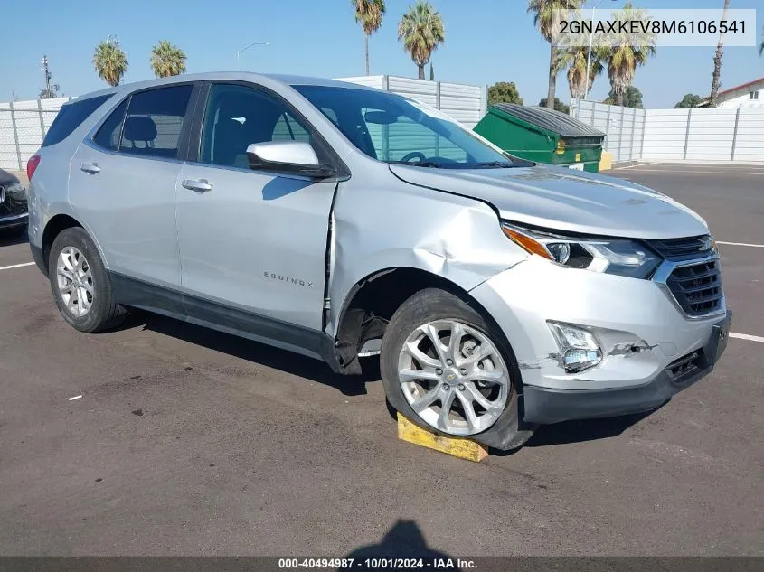 2021 Chevrolet Equinox Fwd Lt VIN: 2GNAXKEV8M6106541 Lot: 40494987