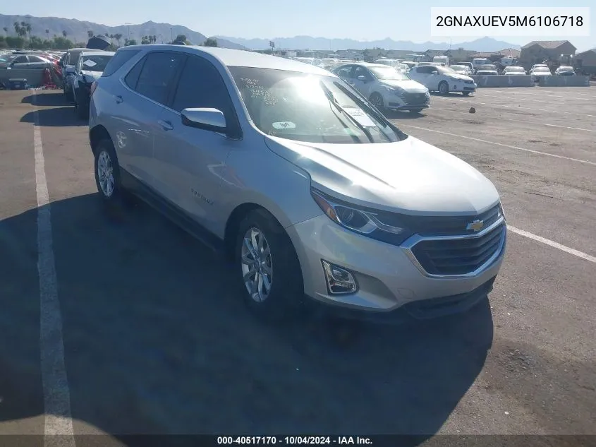 2021 Chevrolet Equinox Awd Lt VIN: 2GNAXUEV5M6106718 Lot: 40517170