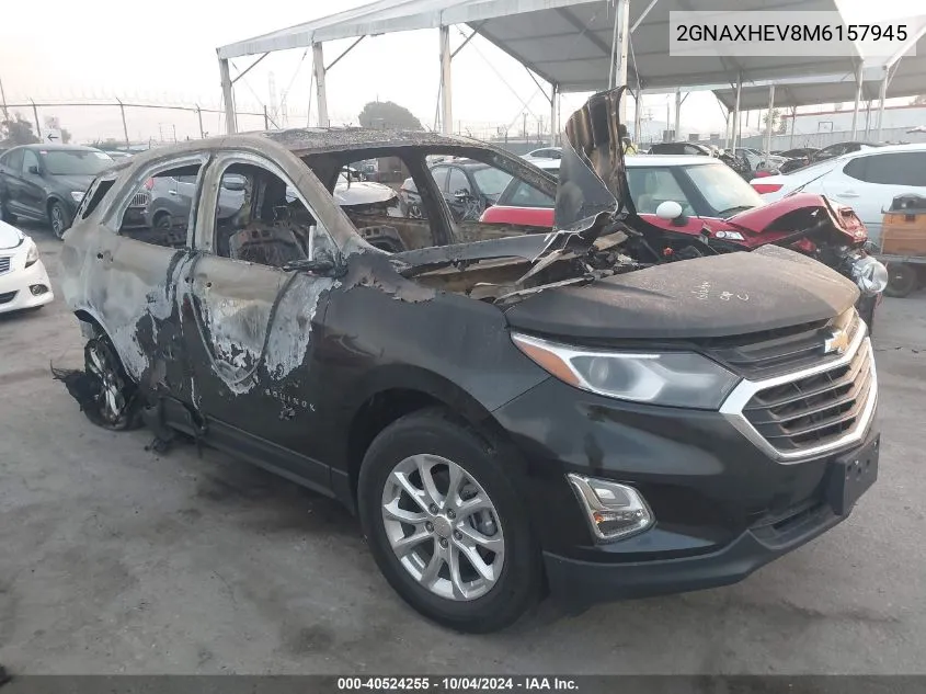 2021 Chevrolet Equinox Fwd Ls VIN: 2GNAXHEV8M6157945 Lot: 40524255