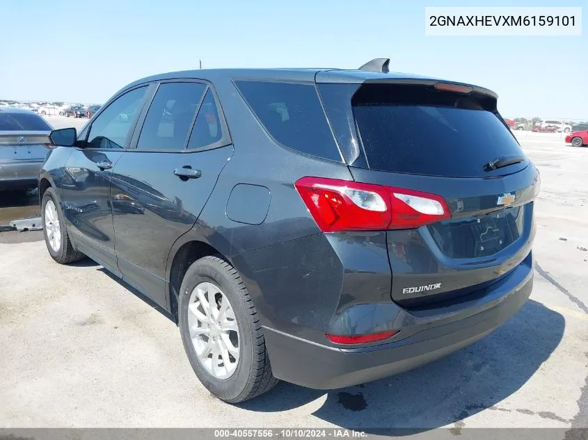 2021 Chevrolet Equinox Fwd Ls VIN: 2GNAXHEVXM6159101 Lot: 40557556