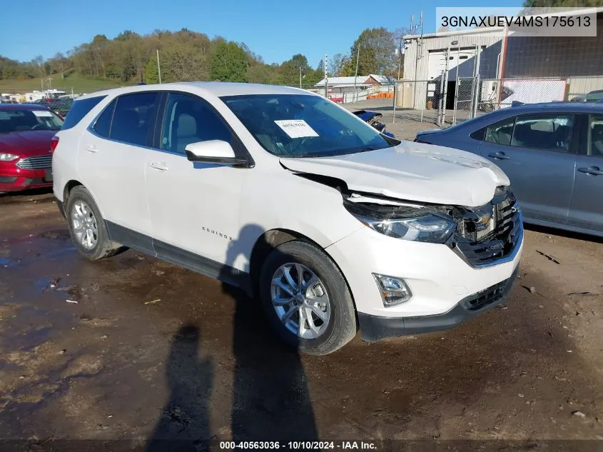 2021 Chevrolet Equinox Awd Lt VIN: 3GNAXUEV4MS175613 Lot: 40563036