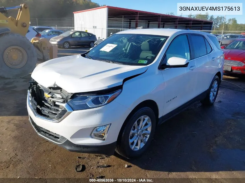 2021 Chevrolet Equinox Awd Lt VIN: 3GNAXUEV4MS175613 Lot: 40563036