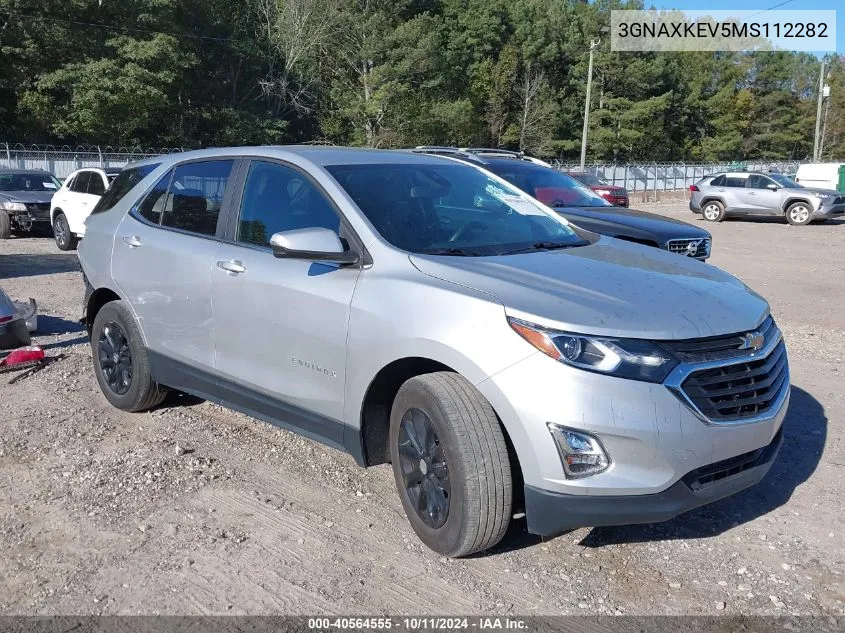 2021 Chevrolet Equinox Lt VIN: 3GNAXKEV5MS112282 Lot: 40564555