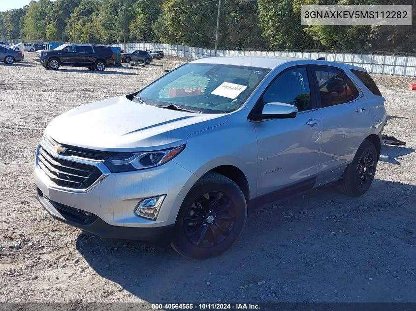 2021 Chevrolet Equinox Lt VIN: 3GNAXKEV5MS112282 Lot: 40564555