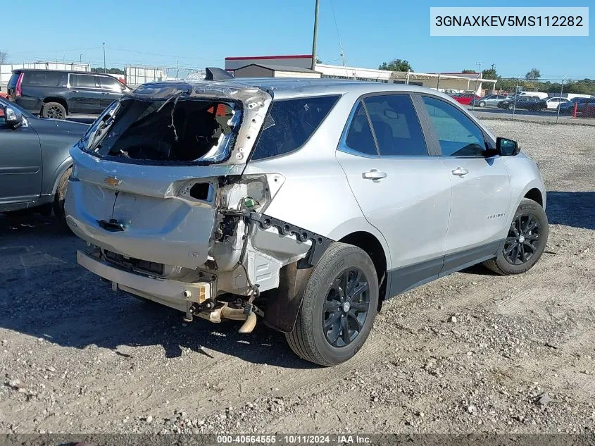 2021 Chevrolet Equinox Lt VIN: 3GNAXKEV5MS112282 Lot: 40564555