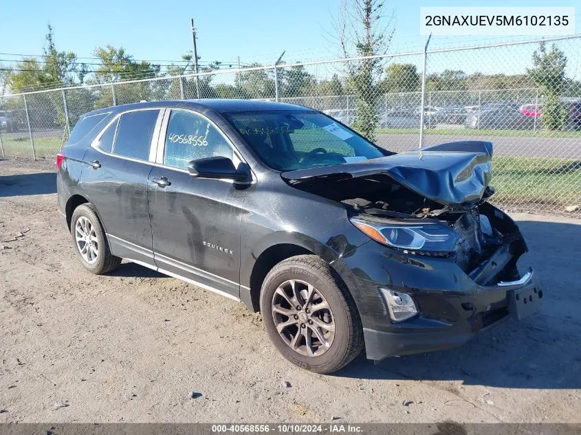 2GNAXUEV5M6102135 2021 Chevrolet Equinox Awd Lt