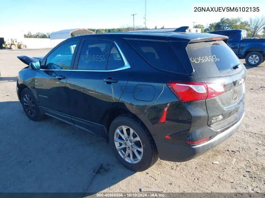 2GNAXUEV5M6102135 2021 Chevrolet Equinox Awd Lt