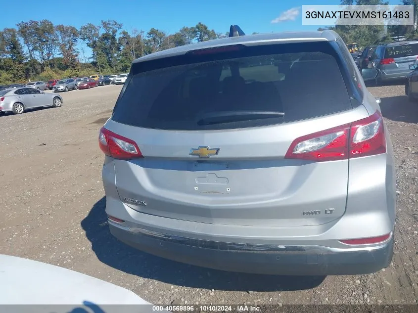 2021 Chevrolet Equinox Awd 2Fl VIN: 3GNAXTEVXMS161483 Lot: 40569896