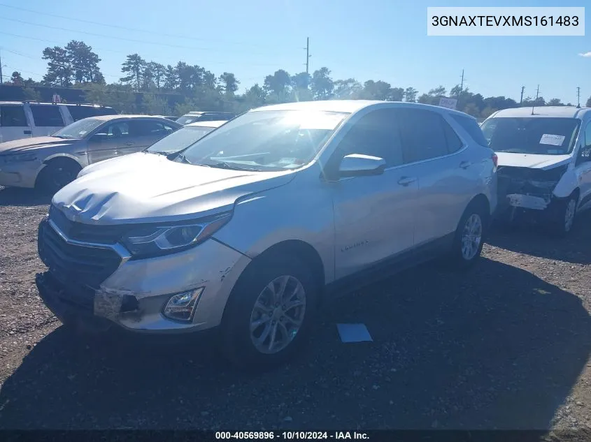 2021 Chevrolet Equinox Awd 2Fl VIN: 3GNAXTEVXMS161483 Lot: 40569896