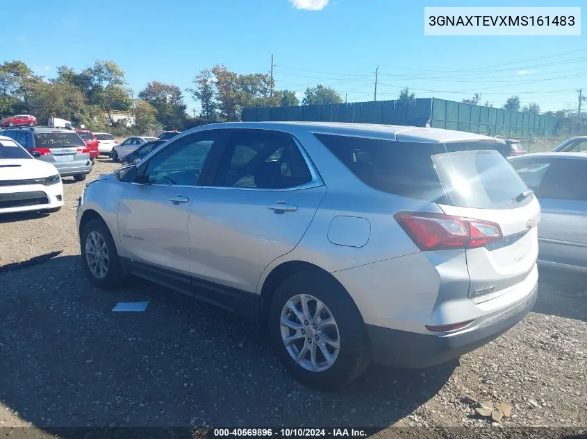 2021 Chevrolet Equinox Awd 2Fl VIN: 3GNAXTEVXMS161483 Lot: 40569896