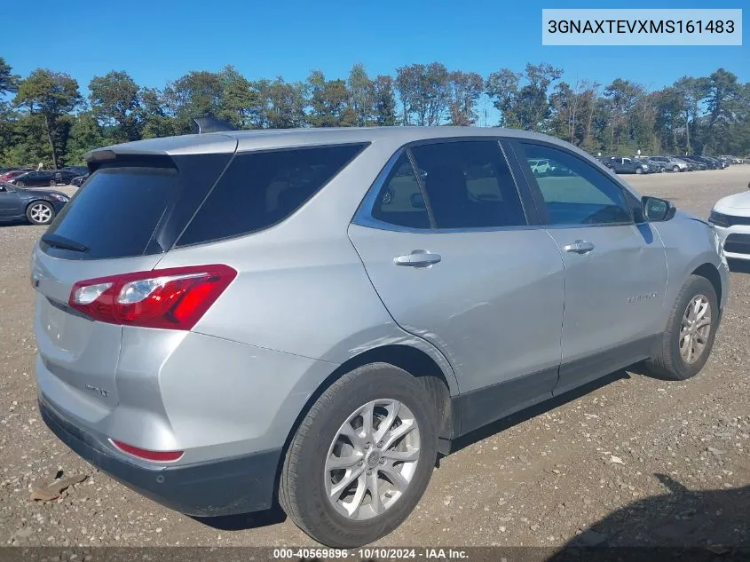 2021 Chevrolet Equinox Awd 2Fl VIN: 3GNAXTEVXMS161483 Lot: 40569896