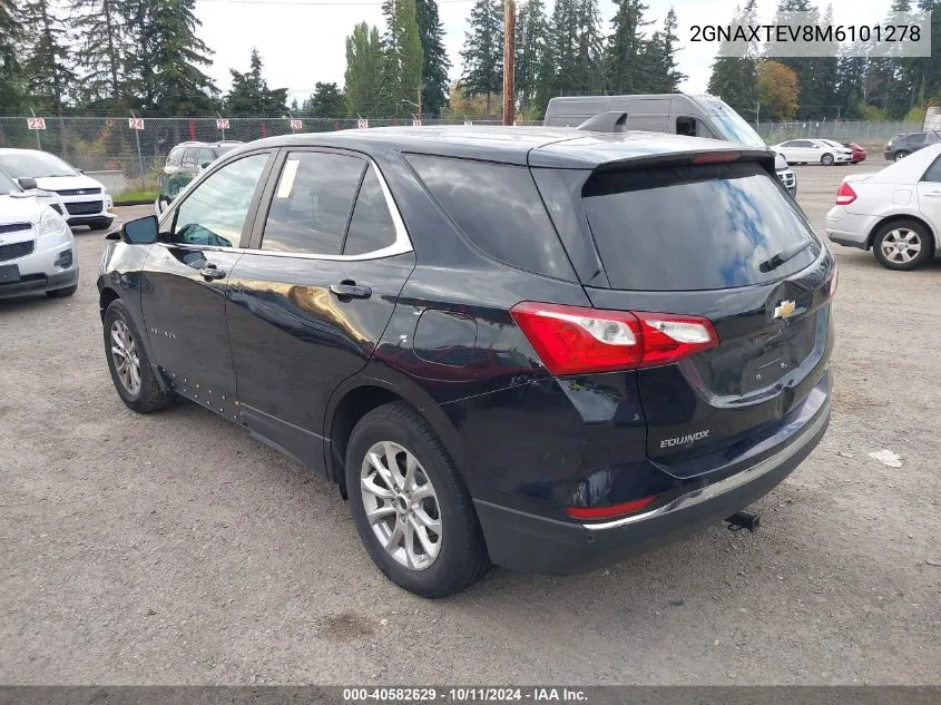 2021 Chevrolet Equinox Awd 2Fl VIN: 2GNAXTEV8M6101278 Lot: 40582629