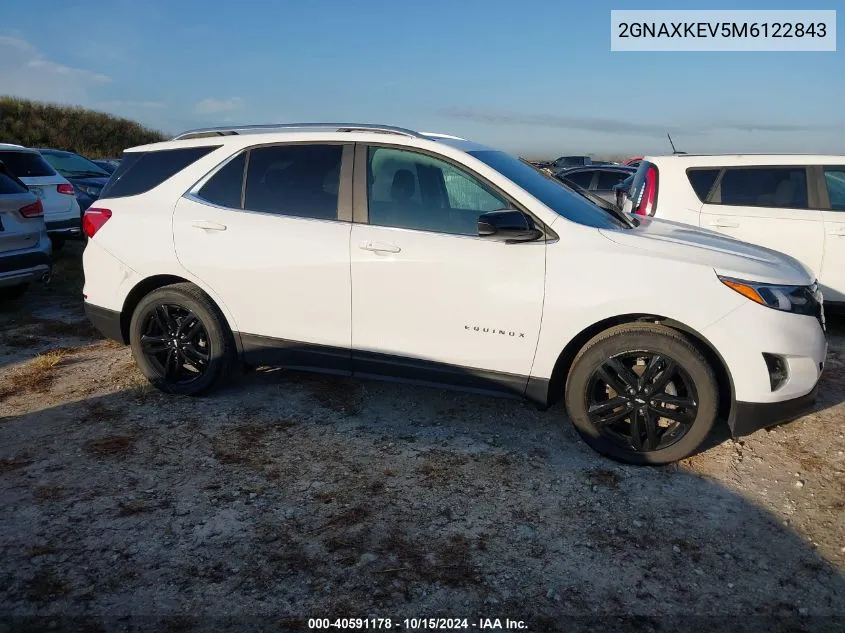 2021 Chevrolet Equinox Fwd Lt VIN: 2GNAXKEV5M6122843 Lot: 40591178