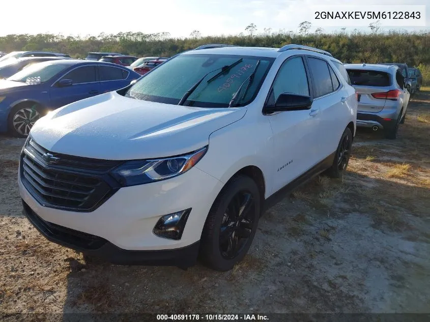 2021 Chevrolet Equinox Fwd Lt VIN: 2GNAXKEV5M6122843 Lot: 40591178