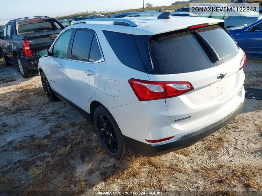 2021 Chevrolet Equinox Fwd Lt VIN: 2GNAXKEV5M6122843 Lot: 40591178