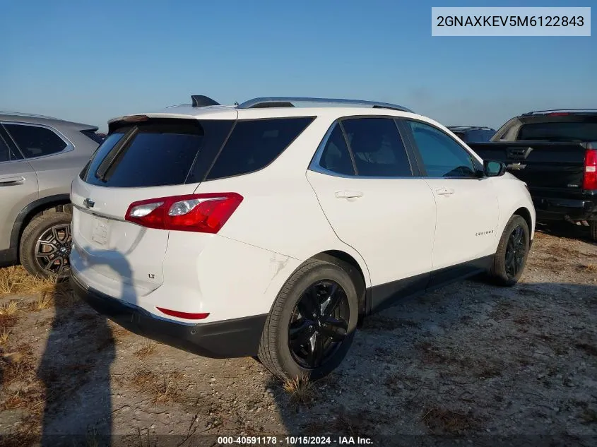 2021 Chevrolet Equinox Fwd Lt VIN: 2GNAXKEV5M6122843 Lot: 40591178