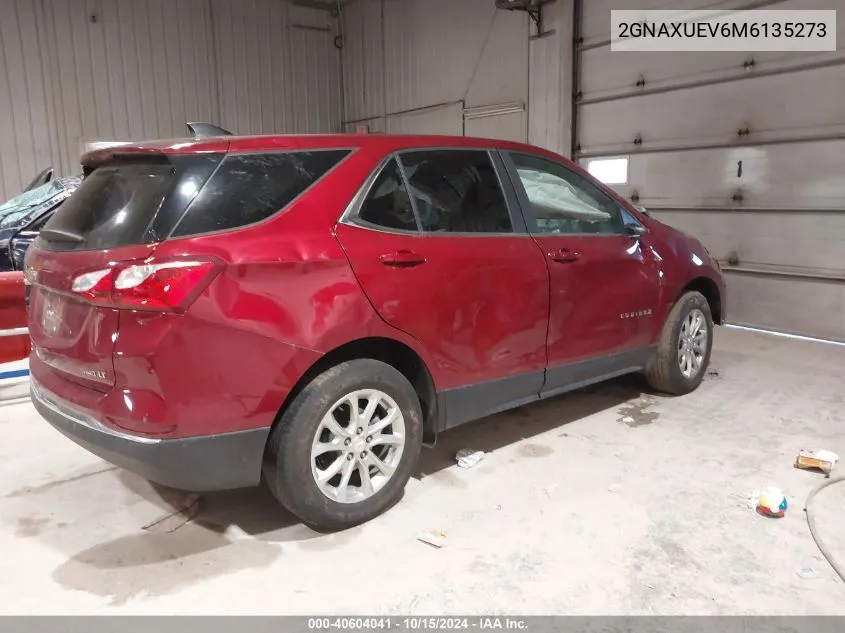 2021 Chevrolet Equinox Awd Lt VIN: 2GNAXUEV6M6135273 Lot: 40604041