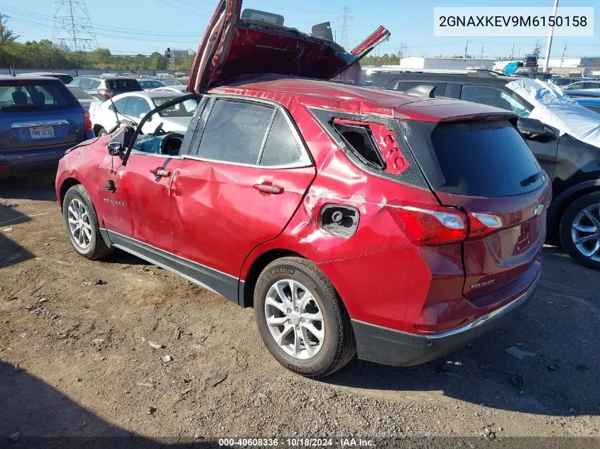 2021 Chevrolet Equinox Fwd Lt VIN: 2GNAXKEV9M6150158 Lot: 40608336