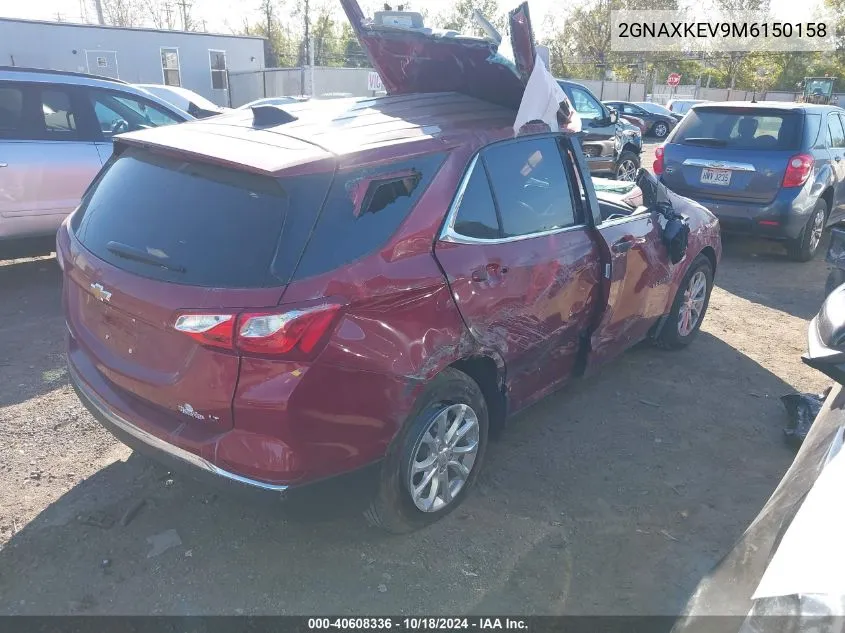 2021 Chevrolet Equinox Fwd Lt VIN: 2GNAXKEV9M6150158 Lot: 40608336