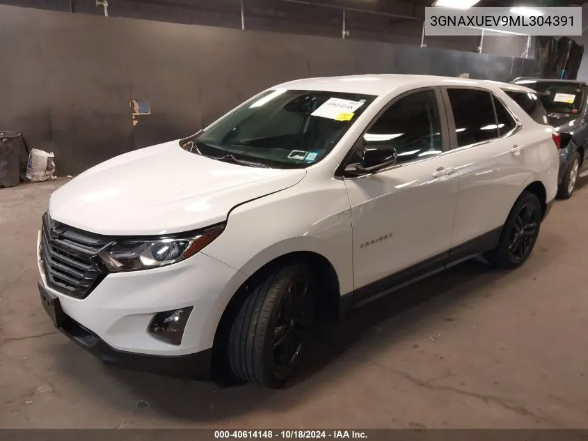 2021 Chevrolet Equinox Awd Lt VIN: 3GNAXUEV9ML304391 Lot: 40614148