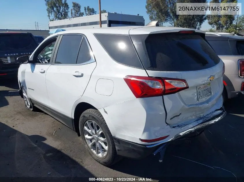 2021 Chevrolet Equinox Fwd Lt VIN: 2GNAXKEV1M6147755 Lot: 40624823