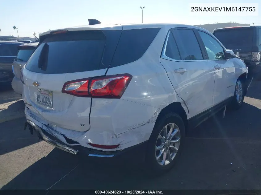 2021 Chevrolet Equinox Fwd Lt VIN: 2GNAXKEV1M6147755 Lot: 40624823