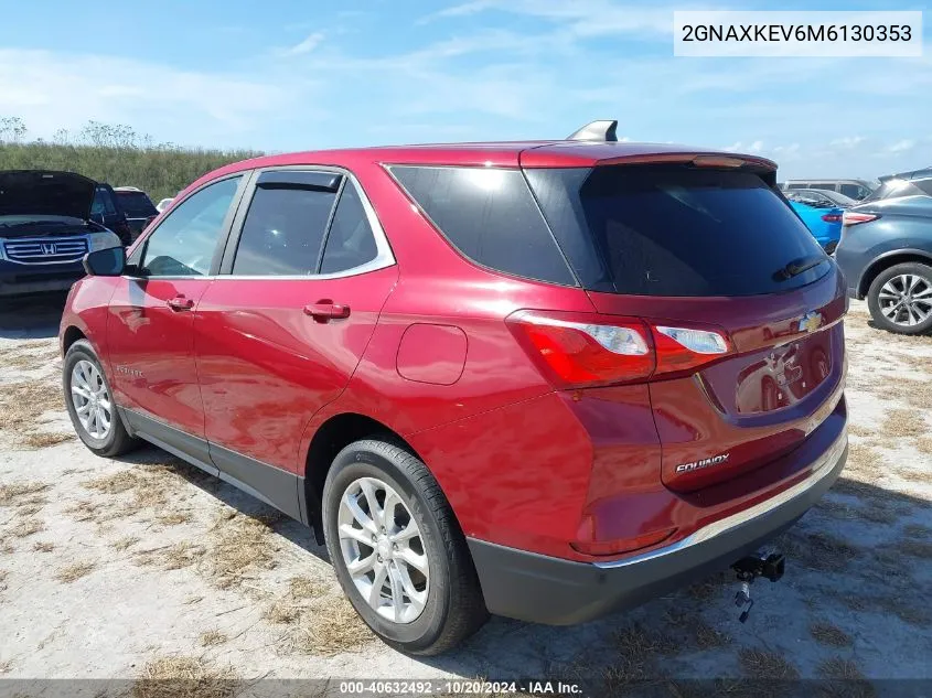 2021 Chevrolet Equinox Fwd Lt VIN: 2GNAXKEV6M6130353 Lot: 40632492