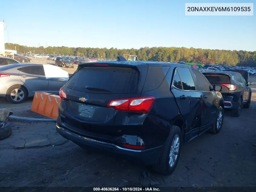 2021 Chevrolet Equinox Fwd Lt VIN: 2GNAXKEV6M6109535 Lot: 40636264