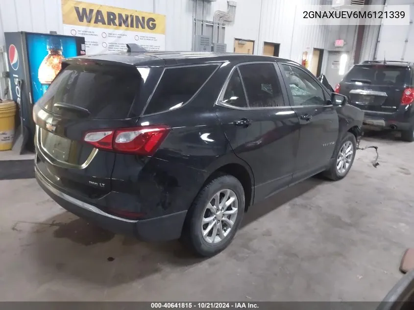 2021 Chevrolet Equinox Lt VIN: 2GNAXUEV6M6121339 Lot: 40641815