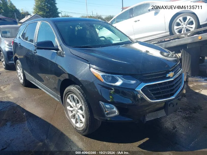 2021 Chevrolet Equinox Awd Lt VIN: 2GNAXUEV4M6135711 Lot: 40643385