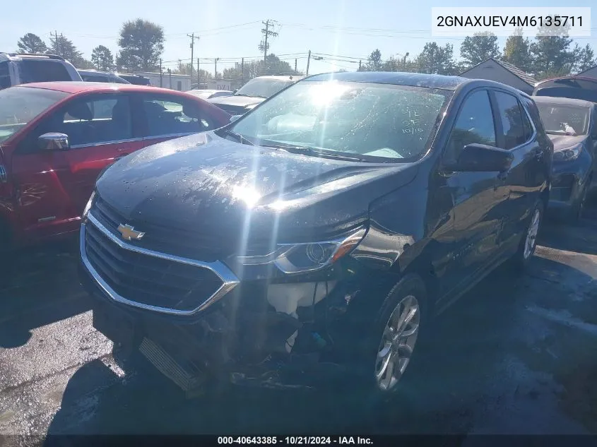 2021 Chevrolet Equinox Awd Lt VIN: 2GNAXUEV4M6135711 Lot: 40643385