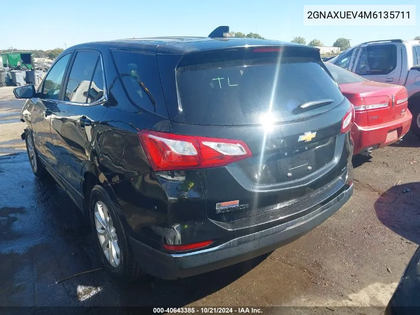 2021 Chevrolet Equinox Awd Lt VIN: 2GNAXUEV4M6135711 Lot: 40643385