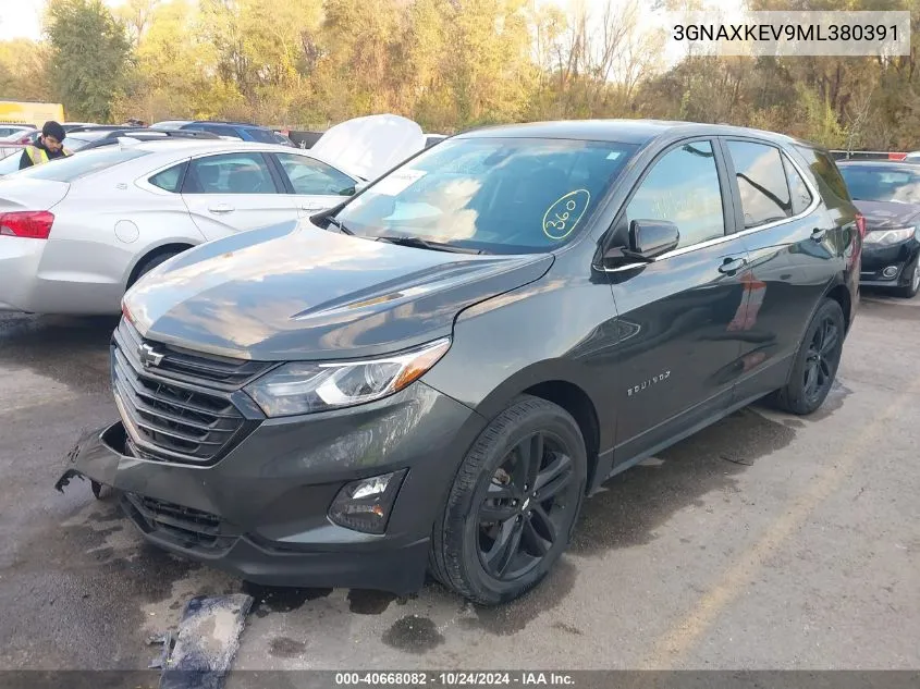 2021 Chevrolet Equinox Fwd Lt VIN: 3GNAXKEV9ML380391 Lot: 40668082